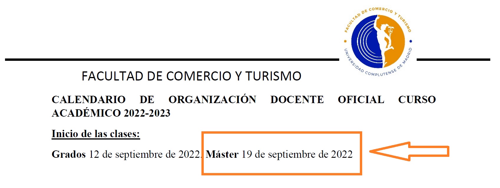 COMIENZO DE CURSO 2022/2023